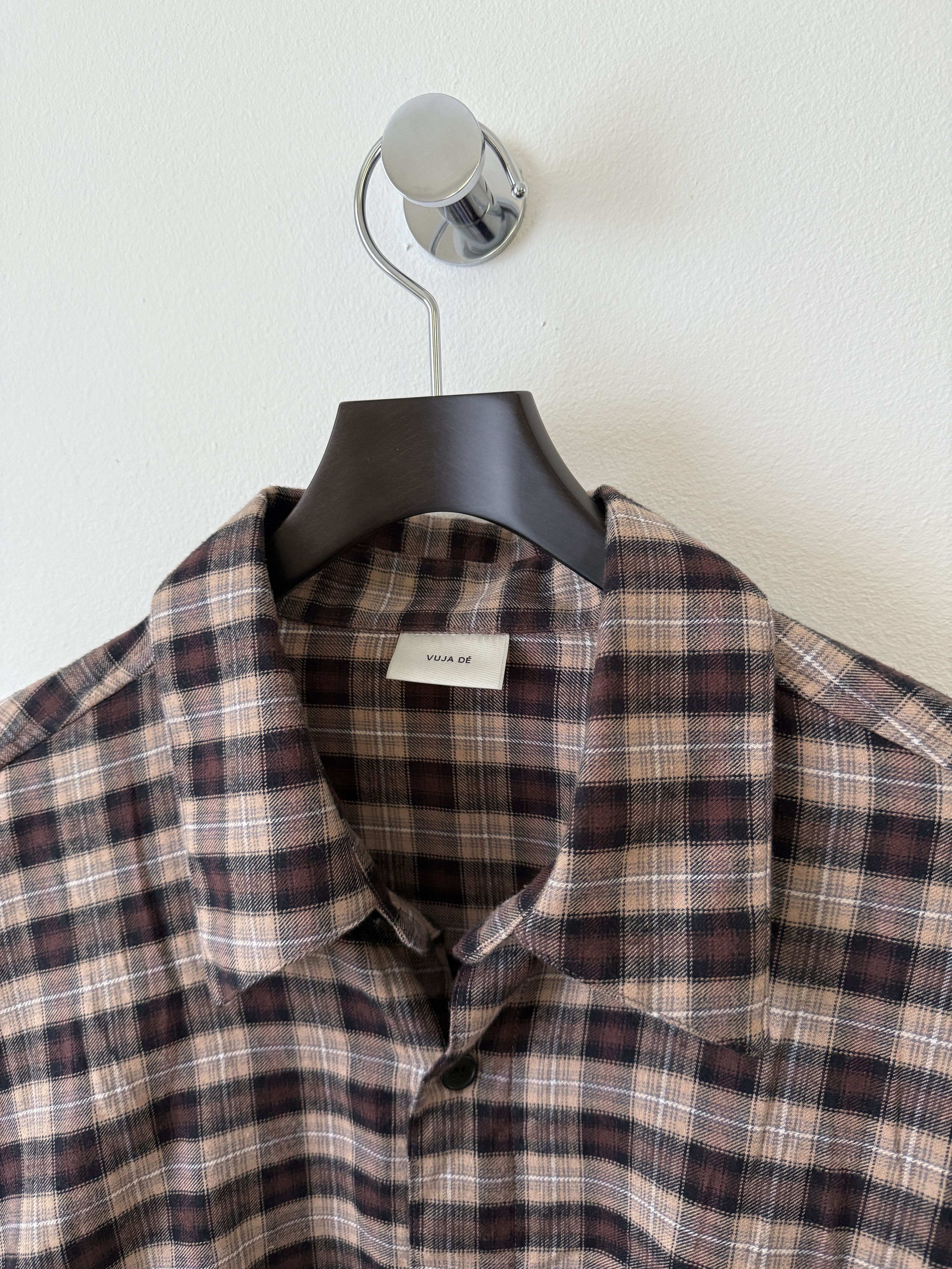 Vuja De Ross Check Flannel in Cashmere & Cotton Size US M / EU 48-50 / 2 - 7 Thumbnail