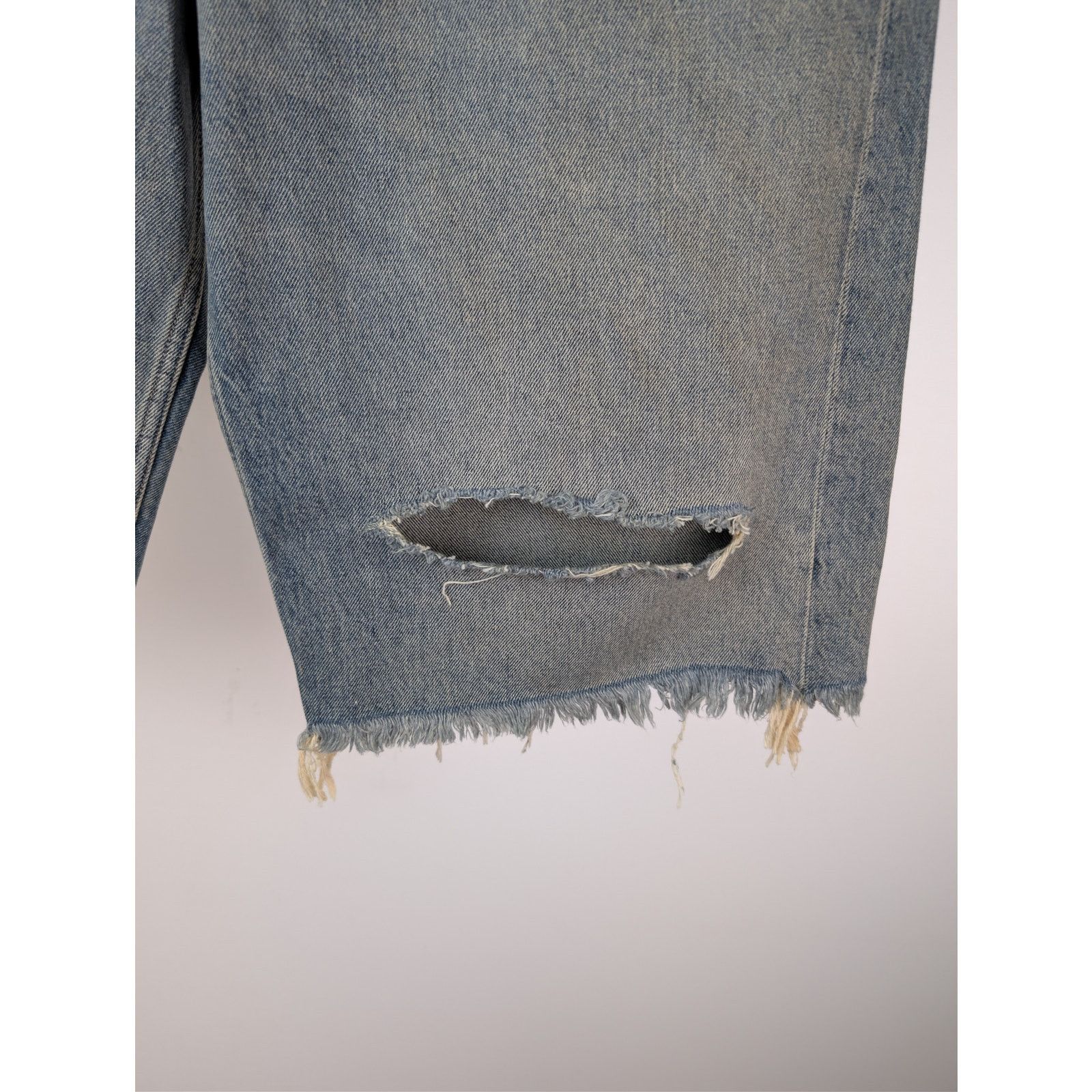 Balenciaga o1rshd1 Baggy Denim Shorts in Blue Rust Size US 30 / EU 46 - 8 Thumbnail