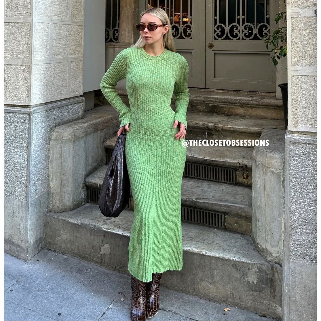 Mango MANGO Ribbed Knit Maxi Dress NWT – Blogger Favorite – Size 8 Size M / US 6-8 / IT 42-44 - 4 Thumbnail