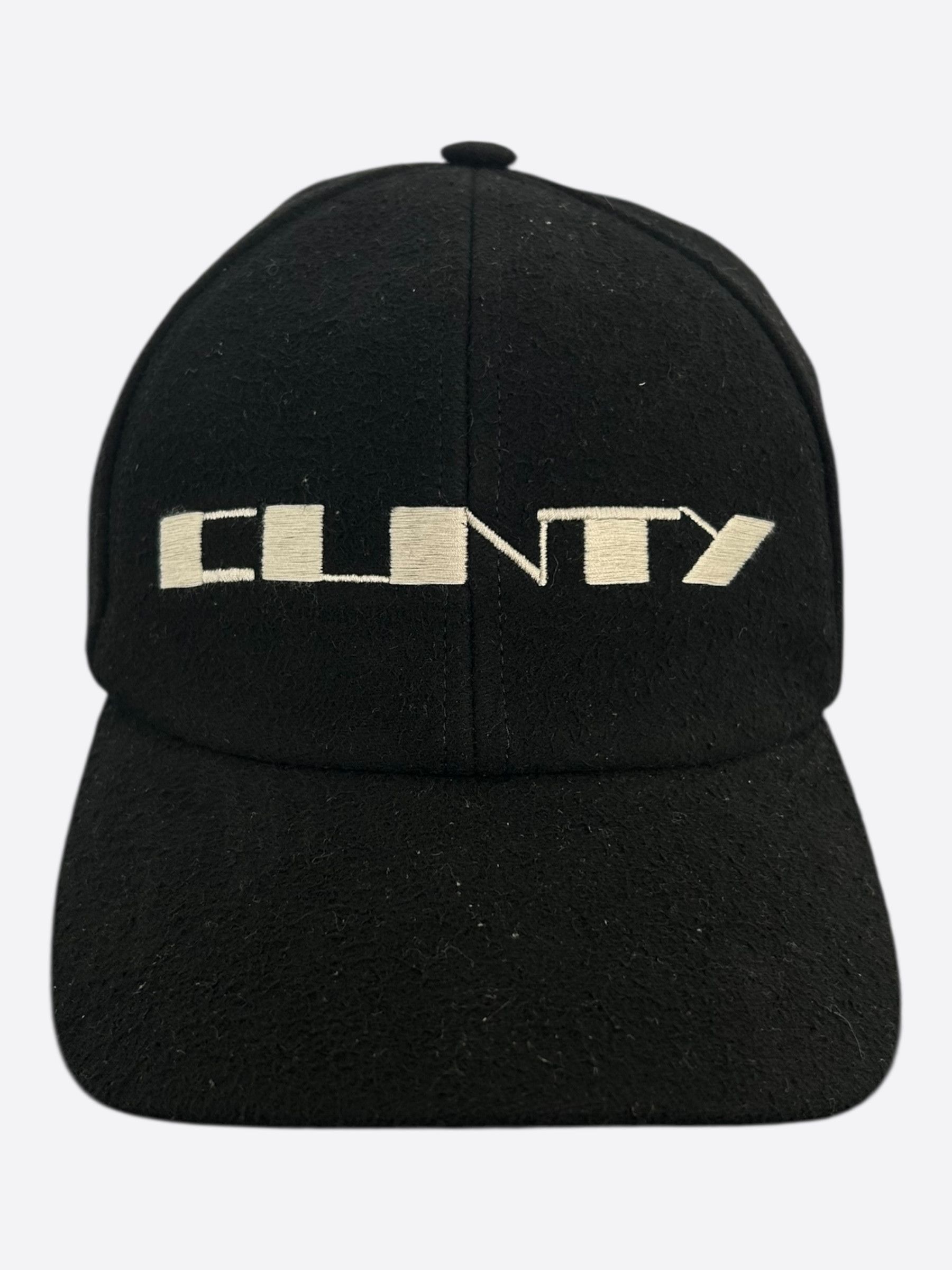 Rick Owens Rick Owens Black & White Embroidered C*NTY Logo Hat Size ONE SIZE - 1 Thumbnail