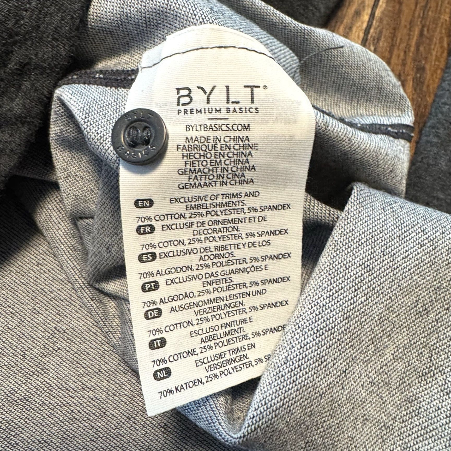 Vintage BYLT Lux Long Sleeve Performance Polo Shirt MEN 2XL Gray Cotton Stretch Polo Mens Golf All Seasons Breathable Classic Modern Designer Sports Size US XXL / EU 58 / 5 - 7 Thumbnail
