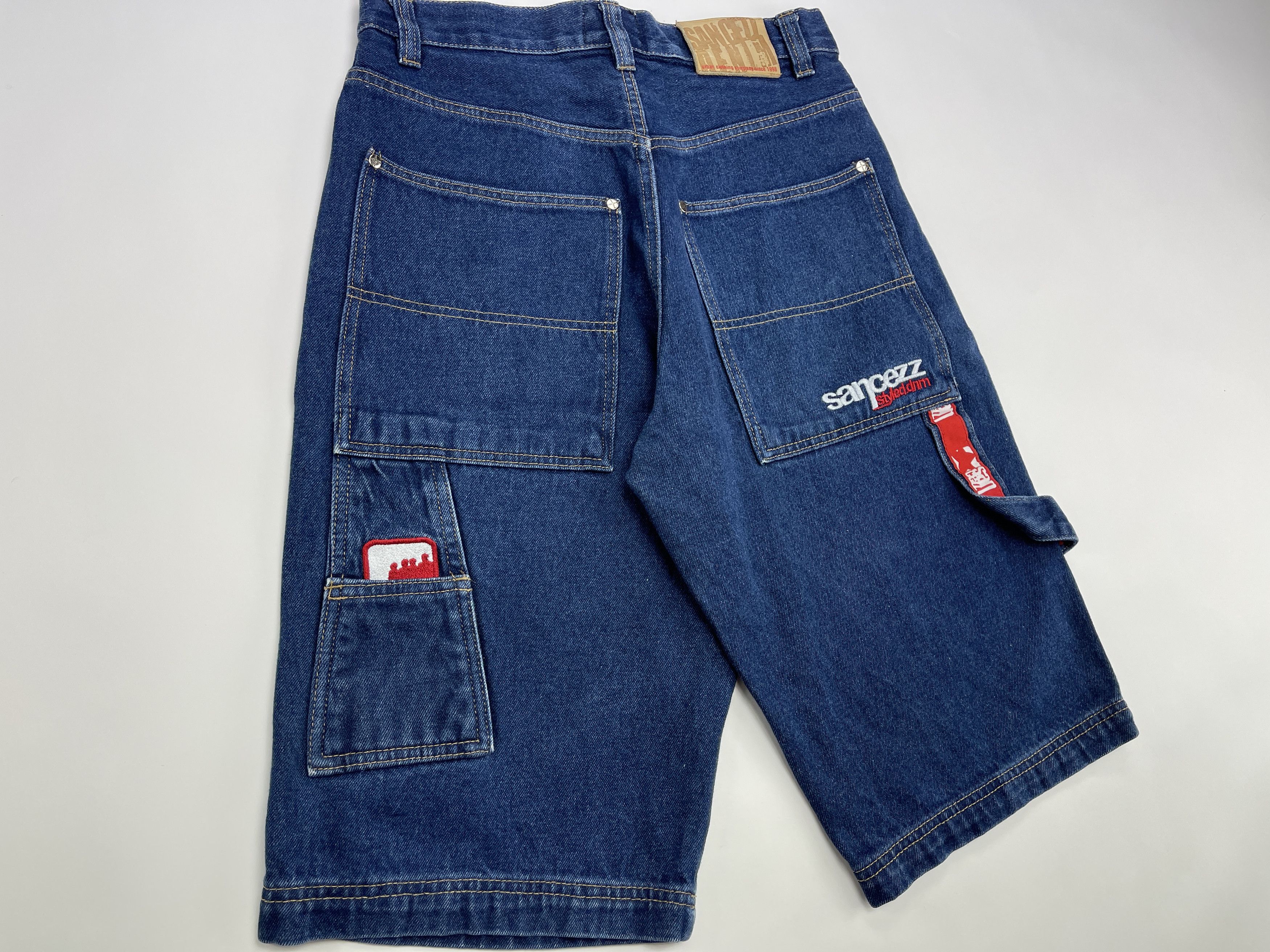 Vintage Sancezz jeans shorts, vintage skater shorts, 90s hip hop 30 Size US 30 / EU 46 - 2 Thumbnail