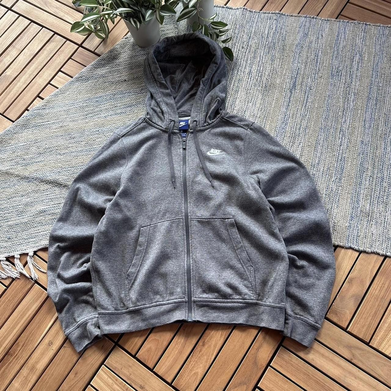 Nike Vintage Y2K Nike Swoosh Logo Zip Up Boxy Hoodie Size US M / EU 48-50 / 2 - 1 Thumbnail