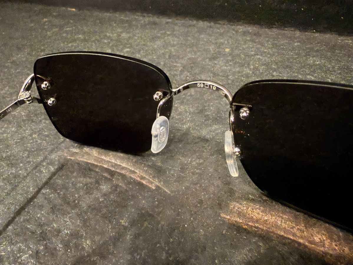 Cartier Cartier Platinum C Frame Wire Glasses –Vintage Style Rimless Size ONE SIZE - 7 Thumbnail
