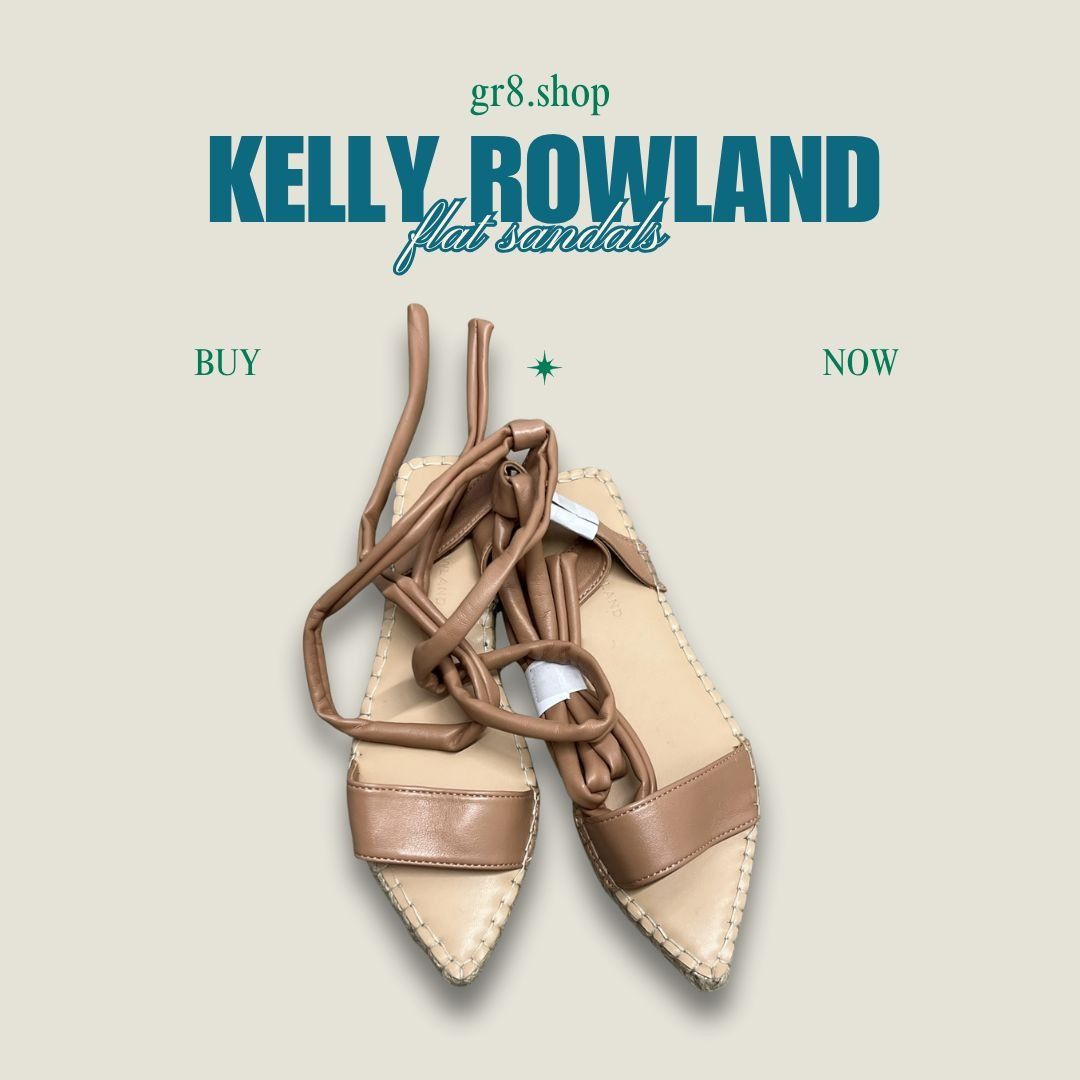 Other Just Fab x Kelly Rowland Flat Sandals Beige Size 7 Espadrill Size US 7 / IT 37 - 1 Thumbnail