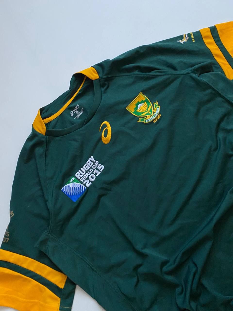 Asics Asics South Africa 2015 world cup rugby jersey Size US L / EU 52-54 / 3 - 2 Thumbnail