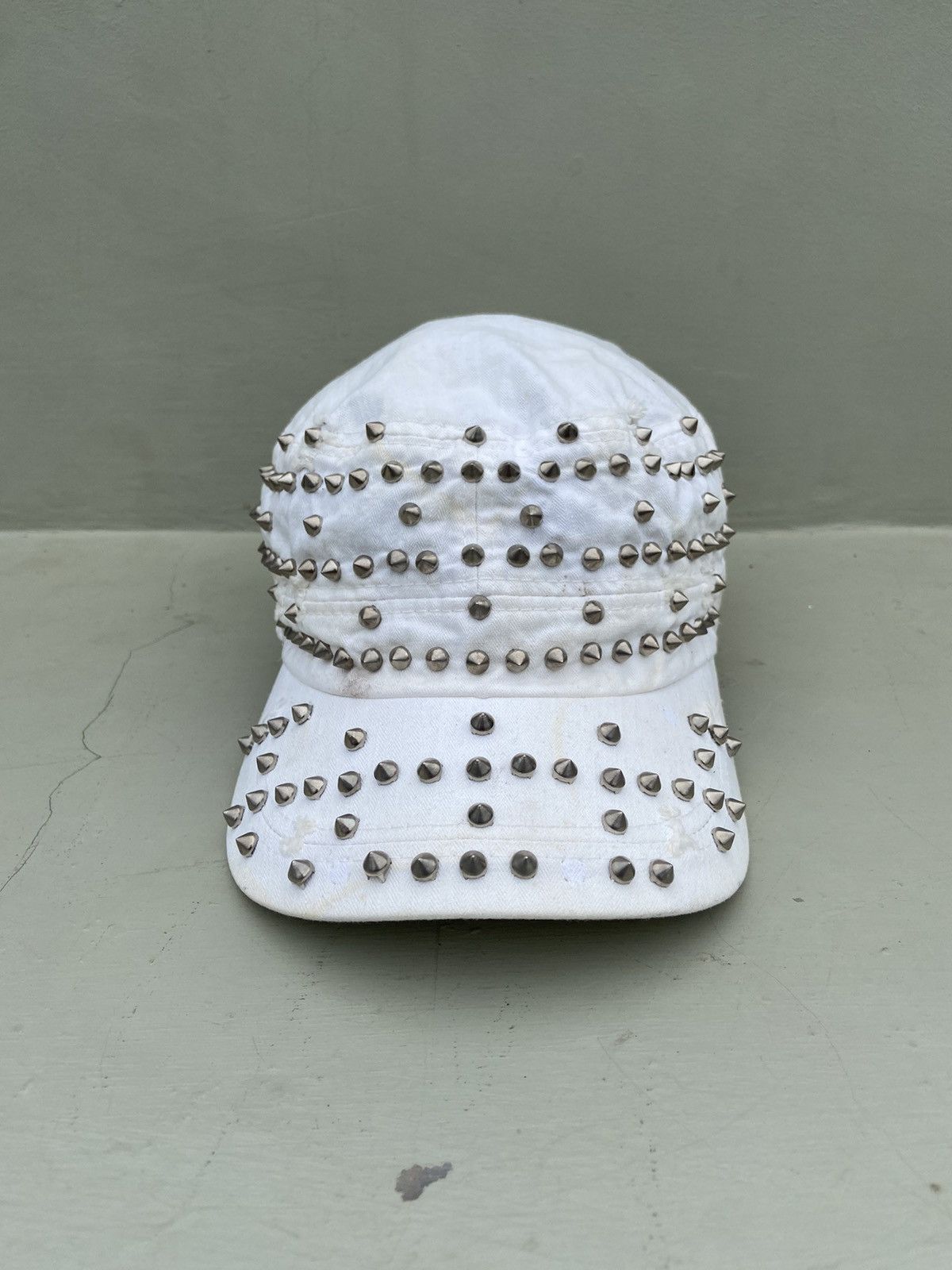 If Six Was Nine 2000s patrol hat studded with iron spikes Size ONE SIZE - 3 Thumbnail