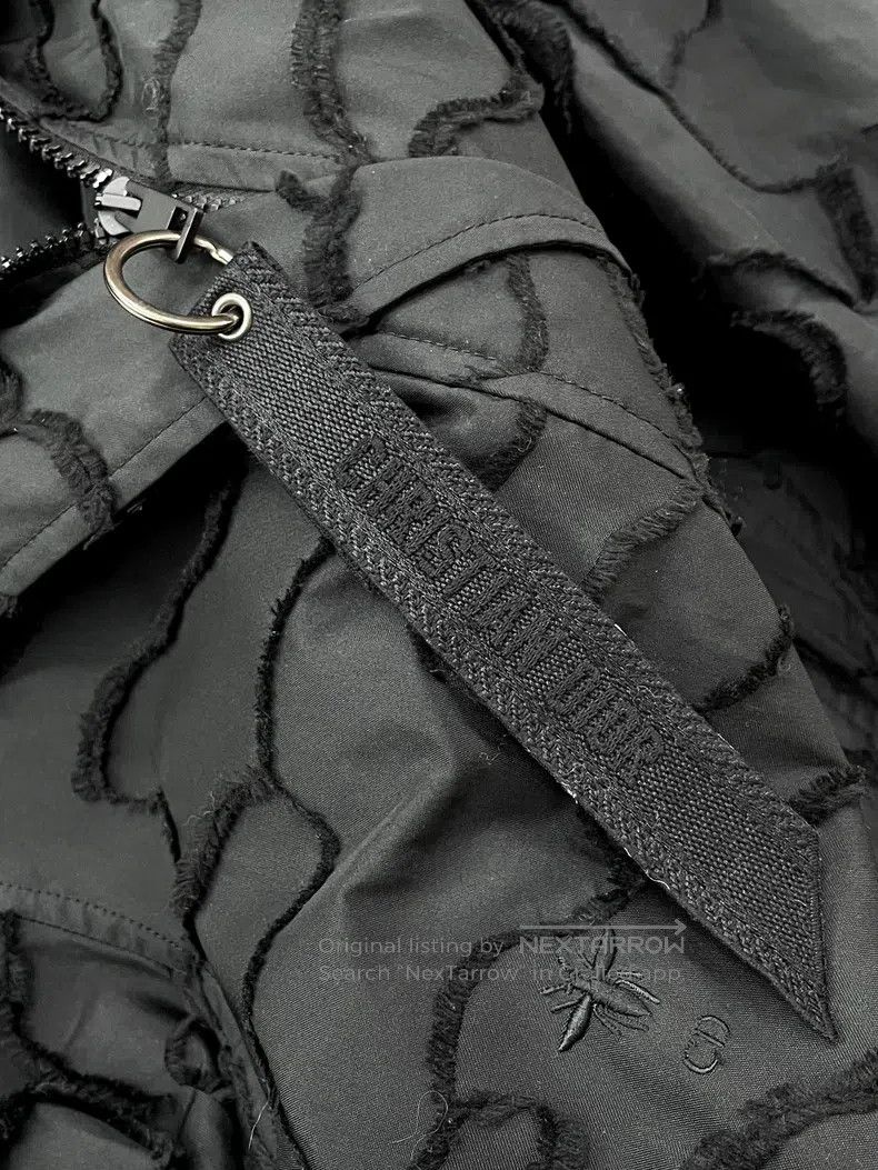 Dior Dior Black jacquard hooded windbreaker jacket Size XXS / US 00 / IT 34 - 2 Thumbnail