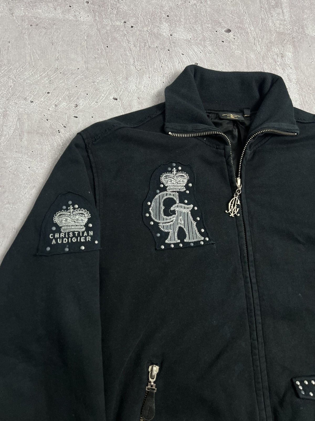Christian Audigier Vintage Y2K Christian Audigier Zip Sweatshirt Size US L / EU 52-54 / 3 - 11 Thumbnail