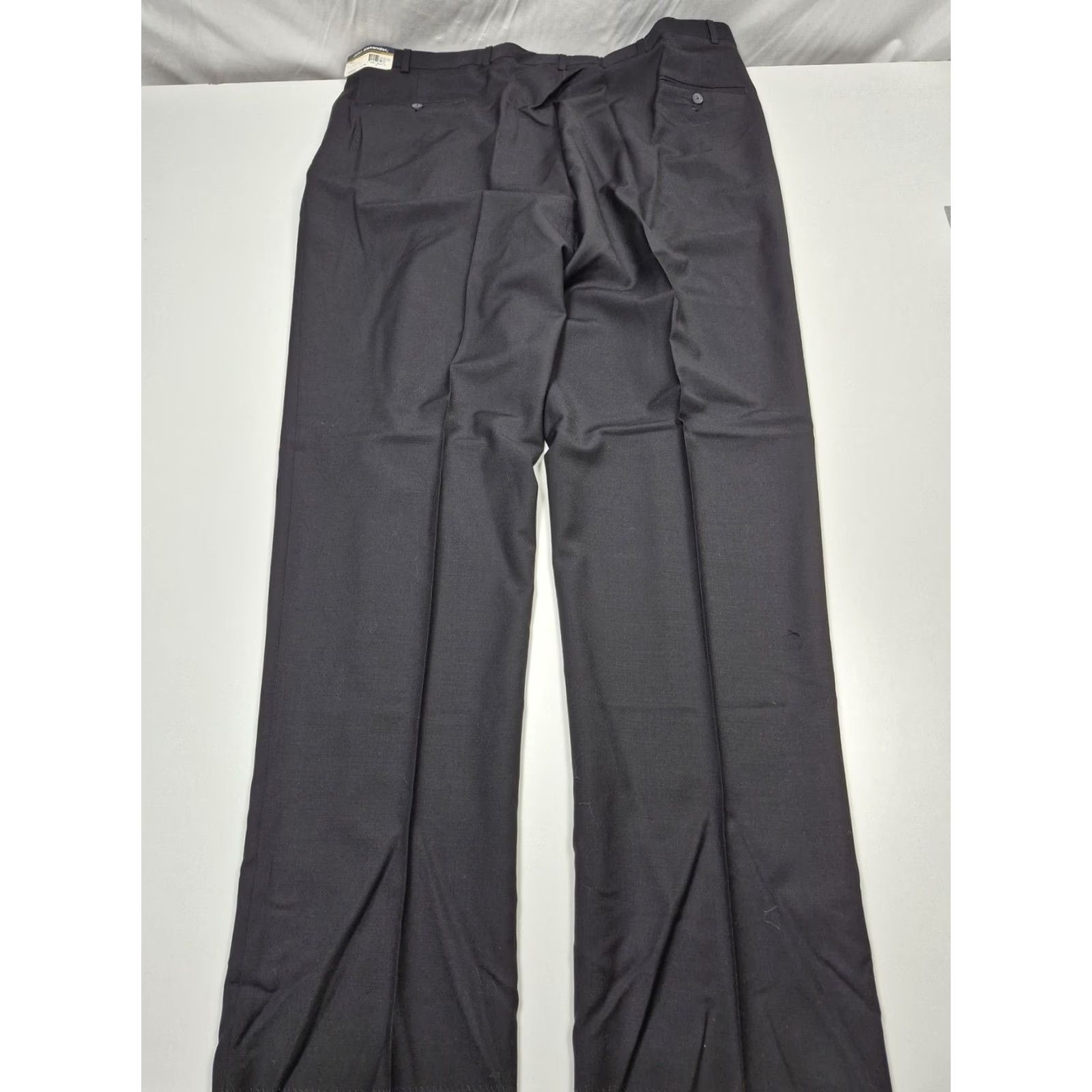 Vintage John Alexander Dress Pants Mens 46x36 Gray Worsted Wool Pleated Unhemmed USA NWT Size US 30 / EU 46 - 5 Thumbnail