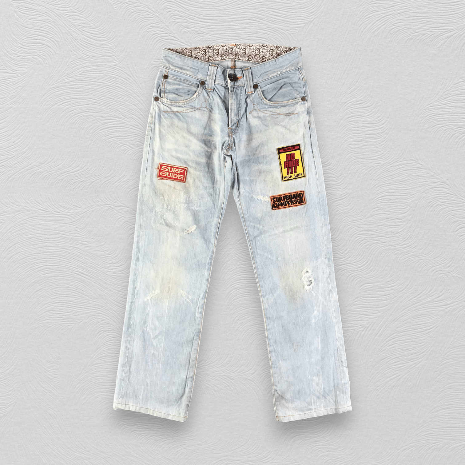 Edwin 503 Blue Trip Jeans Patchwork Denim KJ1640