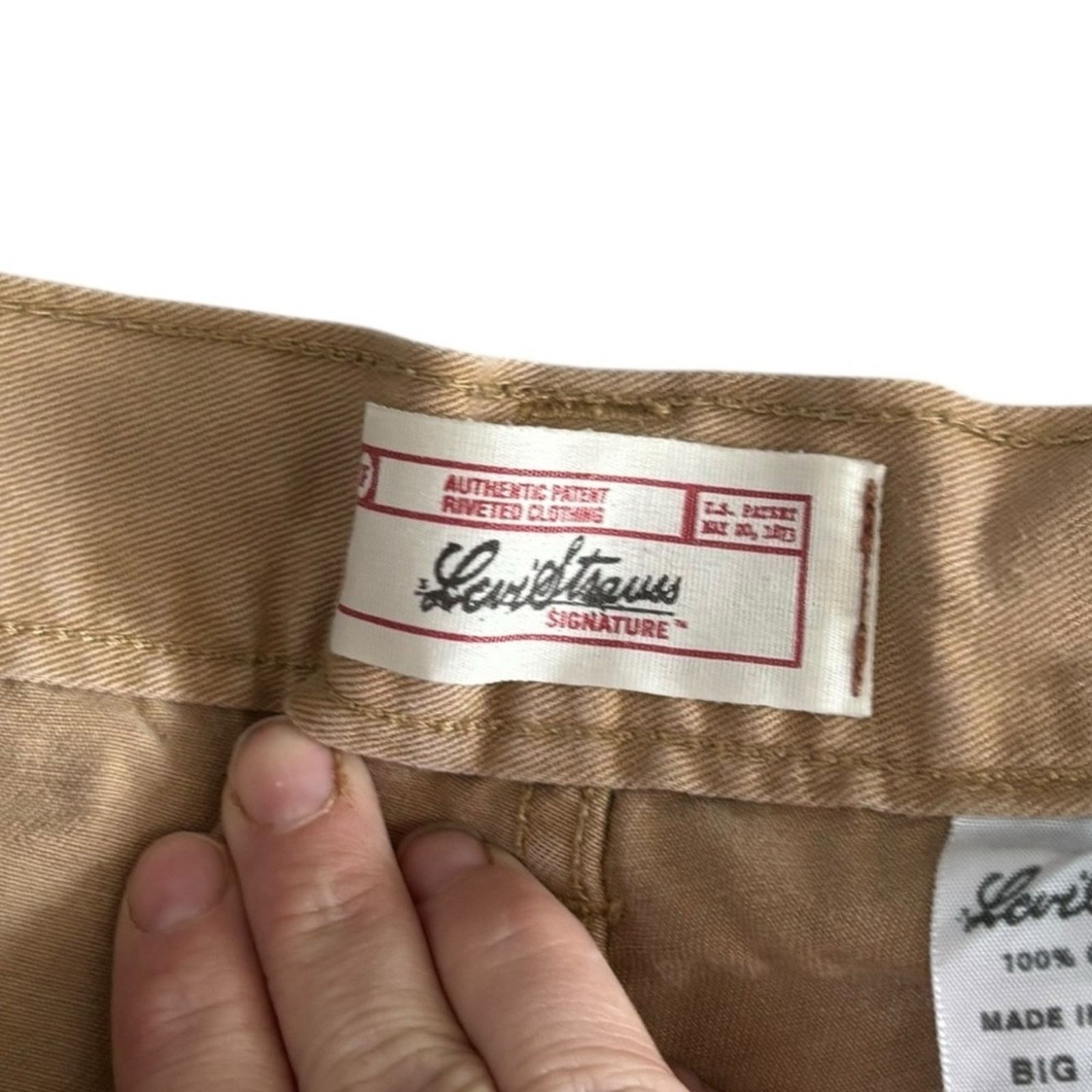 Levi's Levis Mens 44 B&T Faded Baggy Fit Cargo Shorts| Beige Size US 44 / EU 60 - 4 Thumbnail