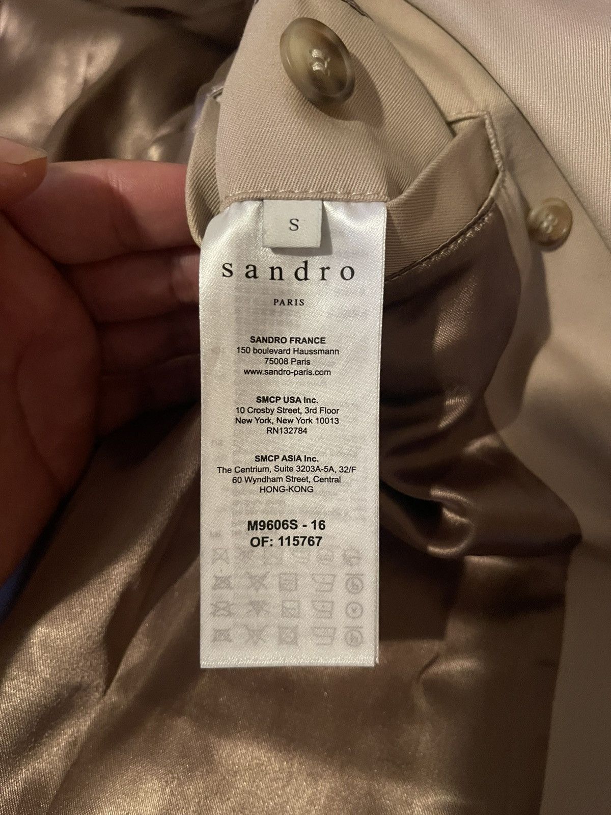 Sandro NWT Sandro Paris Beige Trench Coat Size Small Size US S / EU 44-46 / 1 - 4 Thumbnail