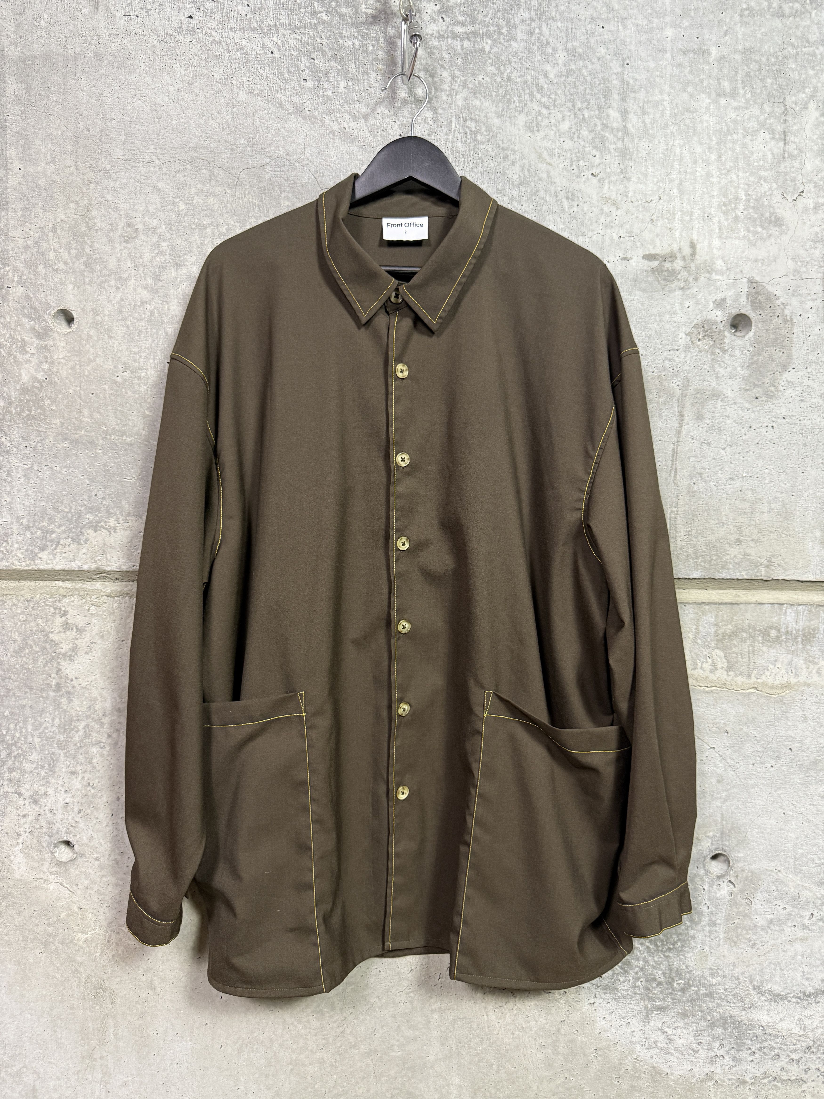 Other Front Office Brown Button-up Overshirt Size US M / EU 48-50 / 2 - 1 Thumbnail