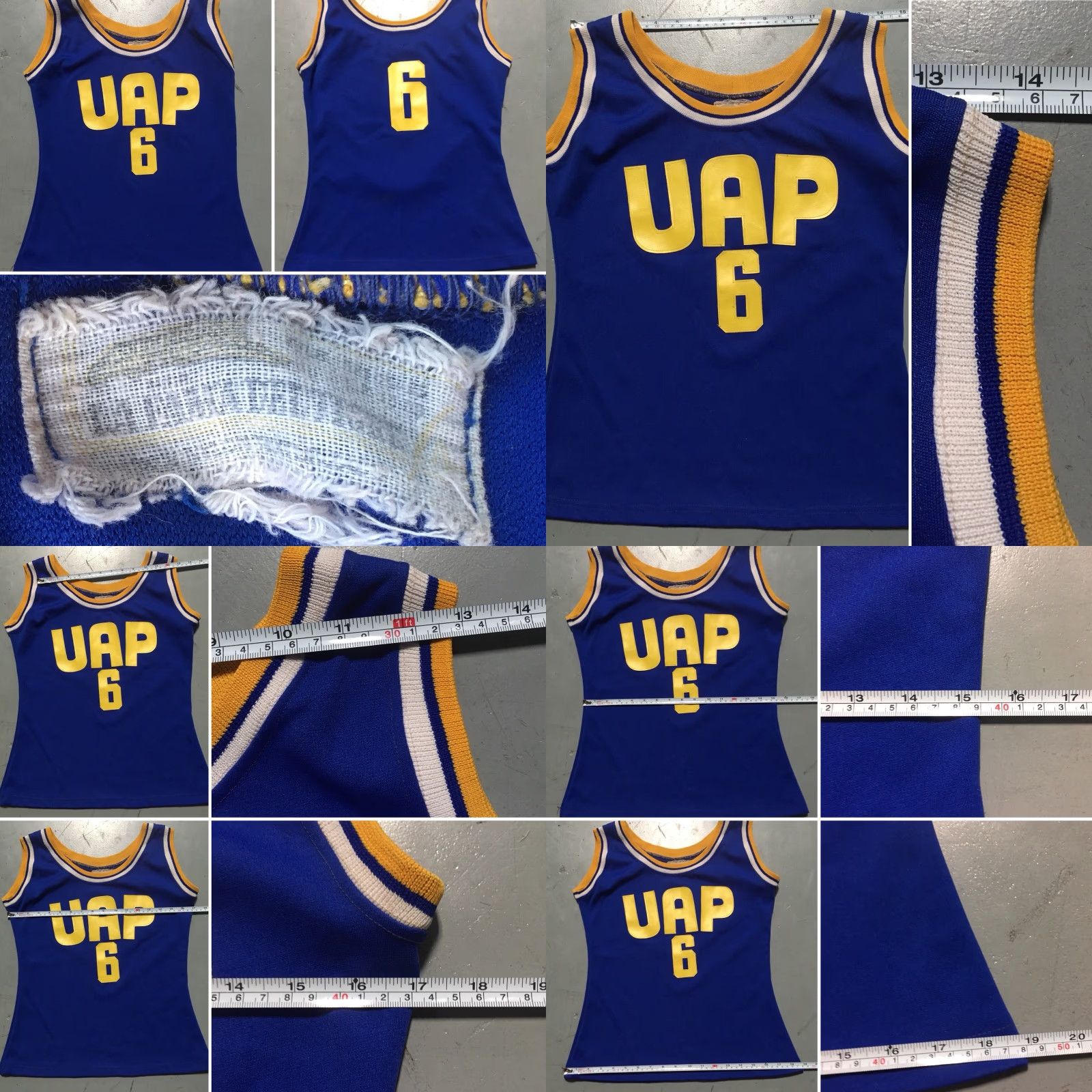Vintage Vintage La Fama Del Tigre UAP 6 Tank Top Jersey Blue Yellow White M Shirt Womens Size M / US 6-8 / IT 42-44 - 8 Thumbnail