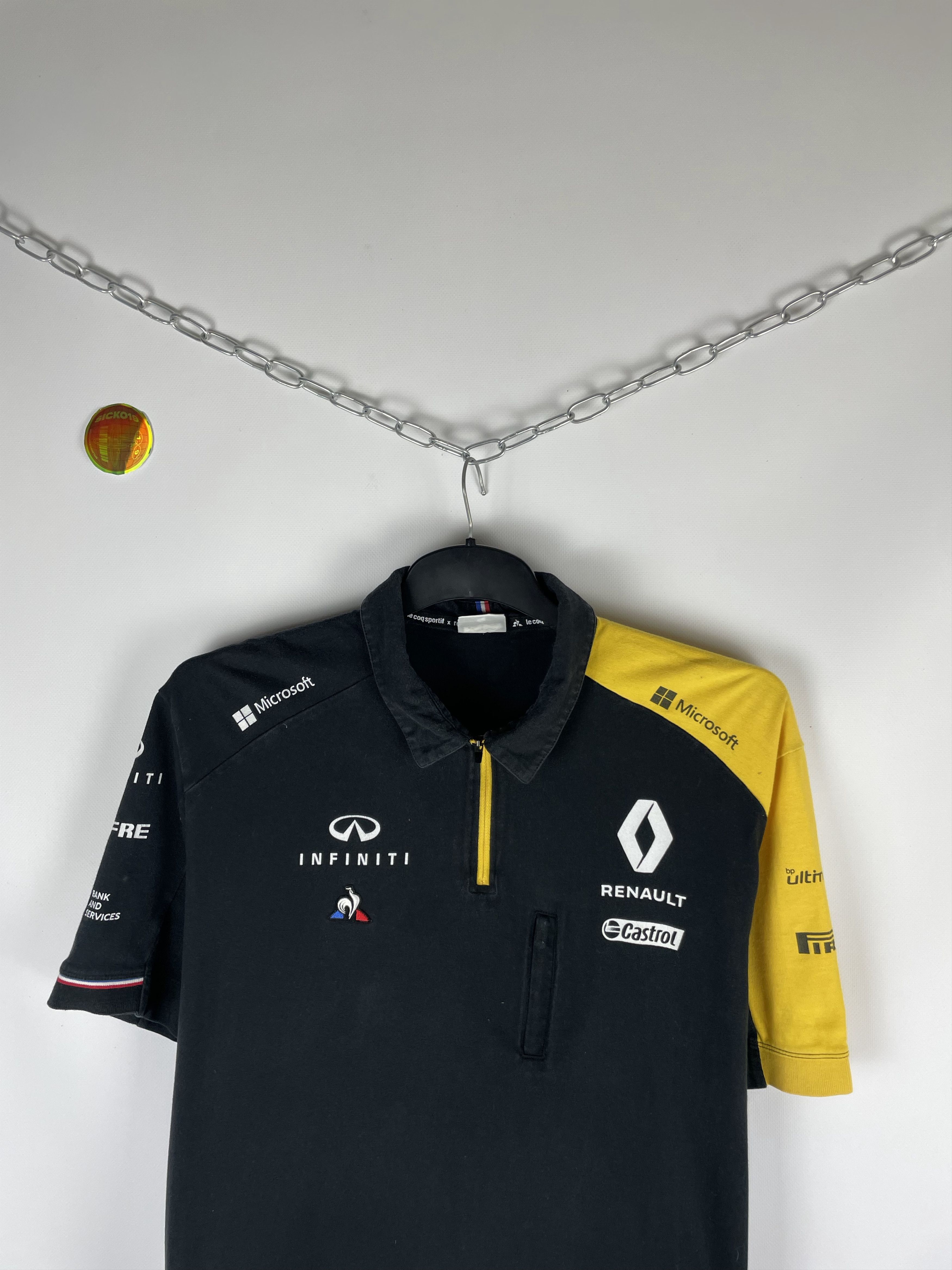 Vintage Le Coq Sportif Vintage Infiniti Renault F1 Team Polo Shirt Size US XXL / EU 58 / 5 - 3 Thumbnail