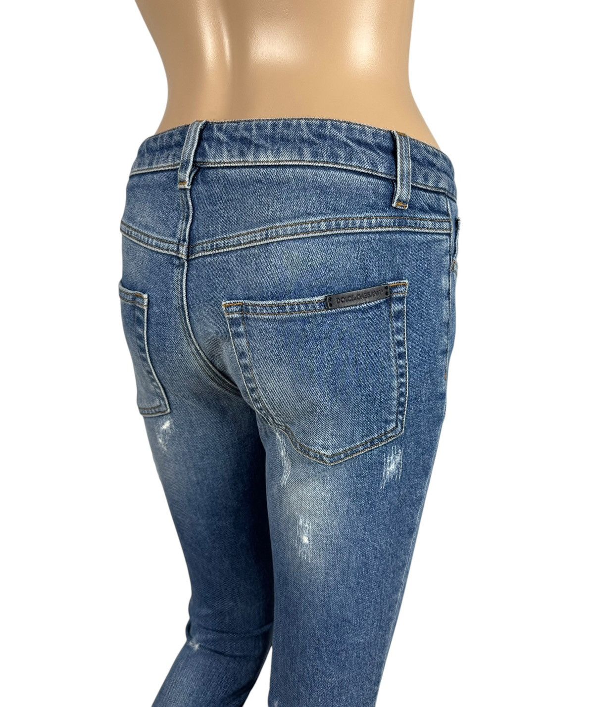 Dolce & Gabbana Dolce & Gabbana Blue Cropped Slim Jeans Stretch size 36 Size 25" / US 0 / IT 36 - 7 Thumbnail