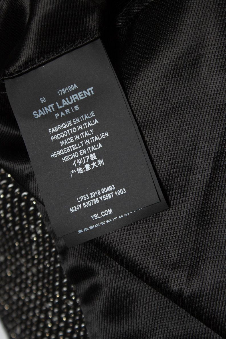 Saint Laurent Paris Saint Laurent, Long glitter sequins blazer jacket Size US L / EU 52-54 / 3 - 5 Thumbnail