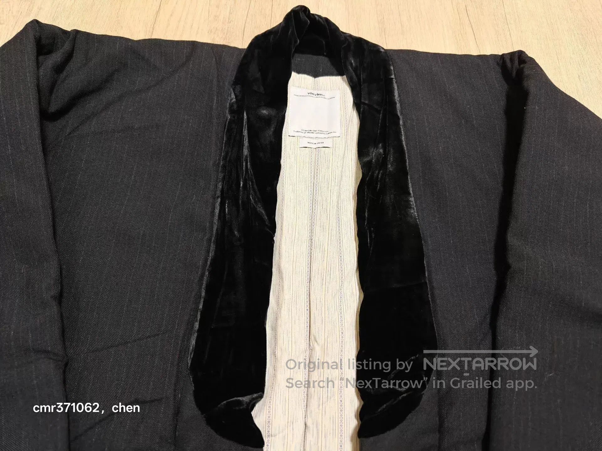 Visvim Black Long Sleeve Robe Coat. Size US M / EU 48-50 / 2 - 4 Thumbnail
