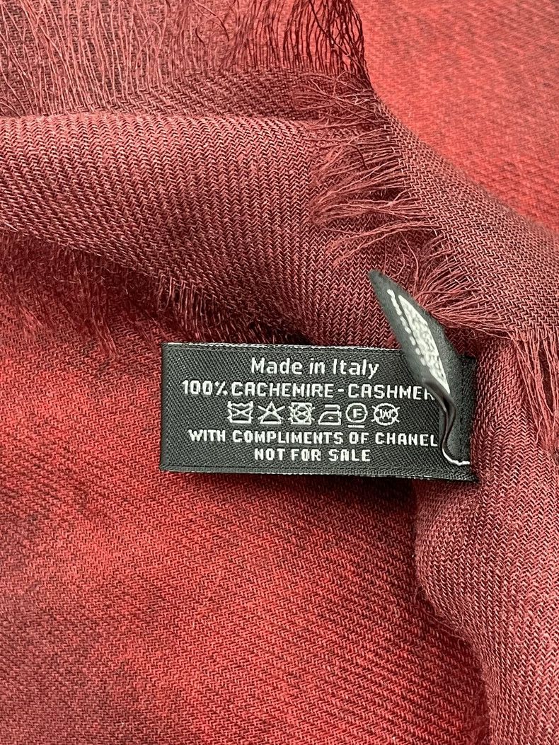 Chanel Chanel 26 vic gift limited cashmere scarf shawl Size ONE SIZE - 4 Thumbnail