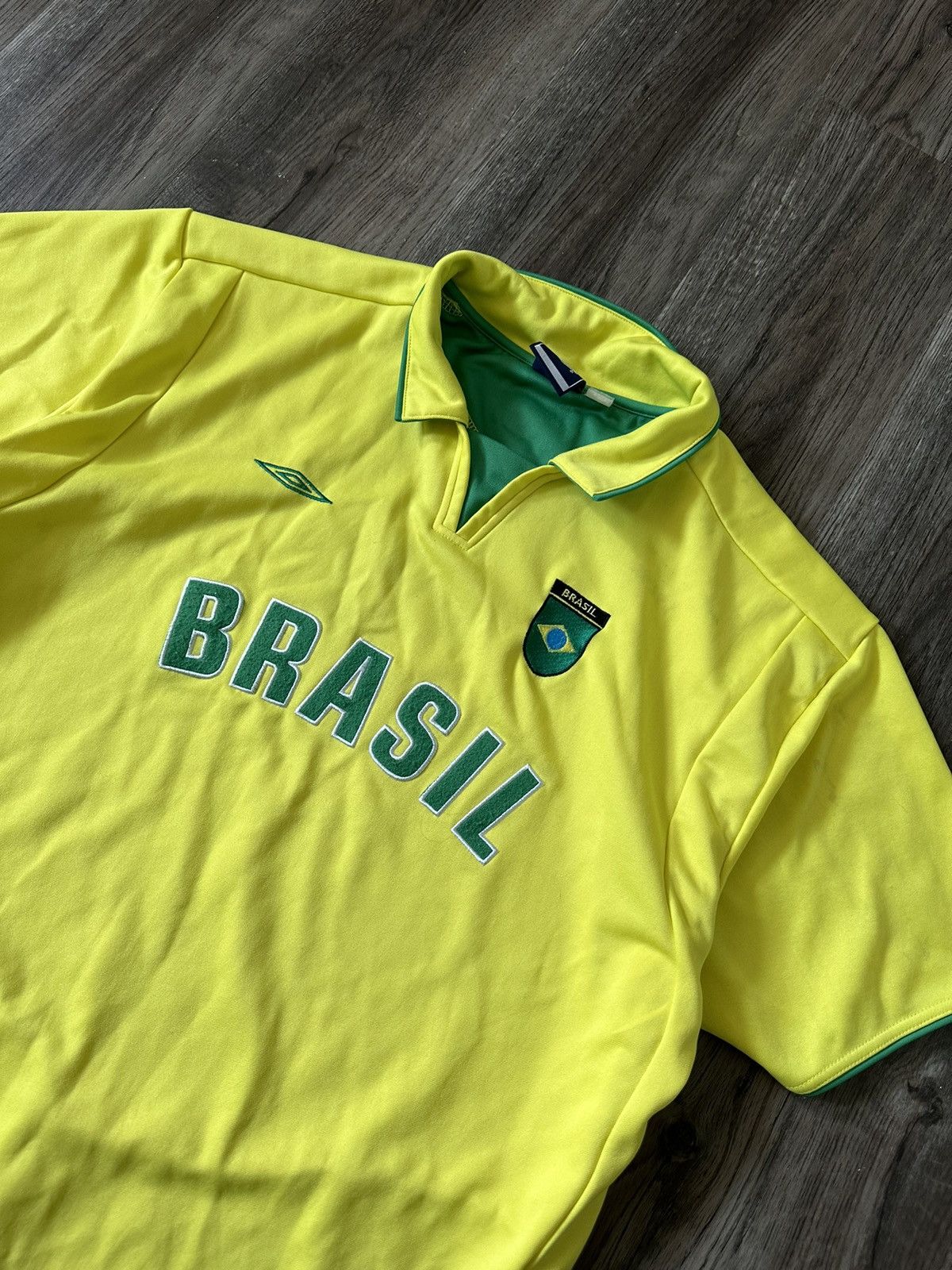 Umbro Brasil Umbro Vintage Training Soccer Jersey Size US XL / EU 56 / 4 - 3 Thumbnail