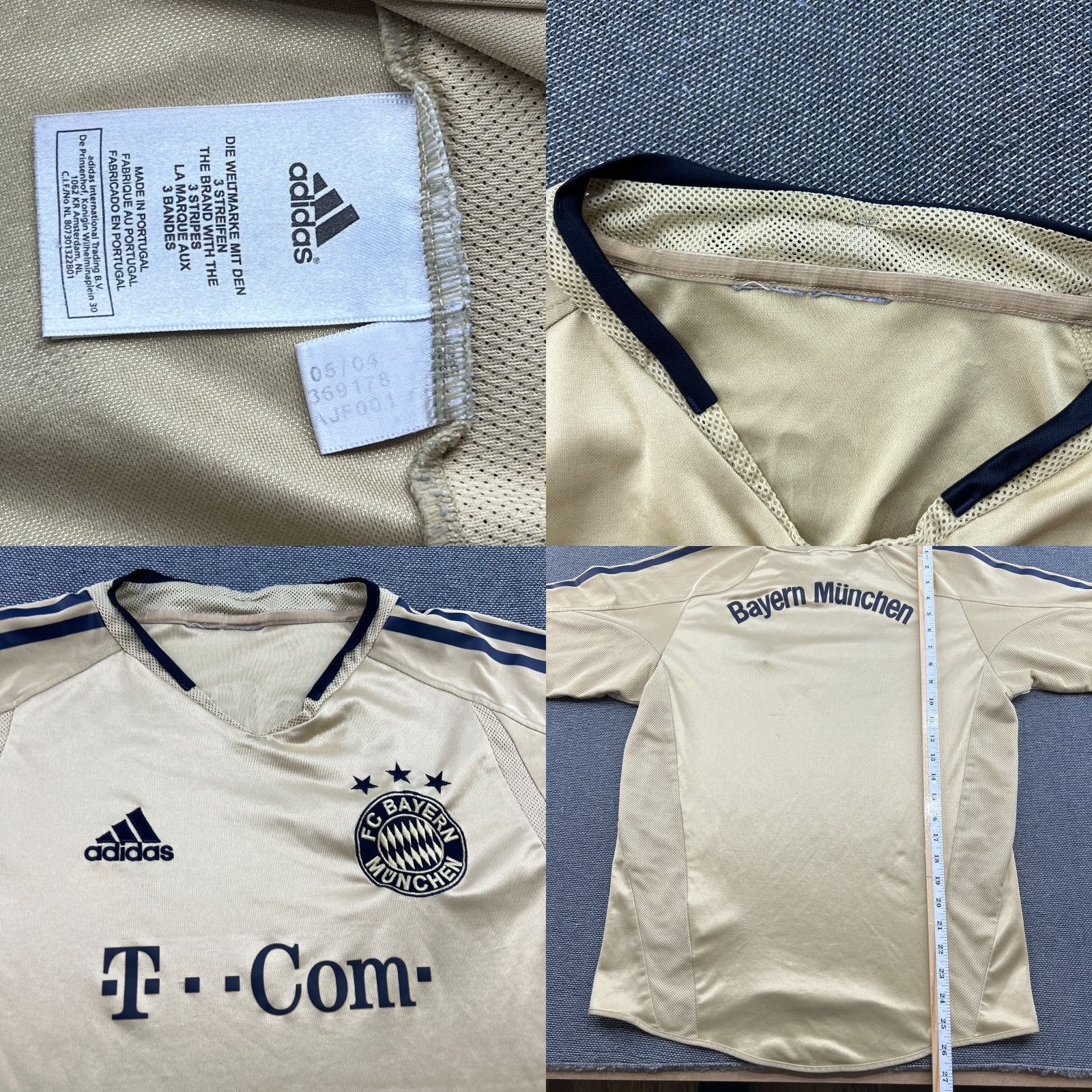 Adidas adidas Bayern Munich Jersey Mens Football Short Sleeve Pullover M Yellow Size US M / EU 48-50 / 2 - 8 Thumbnail