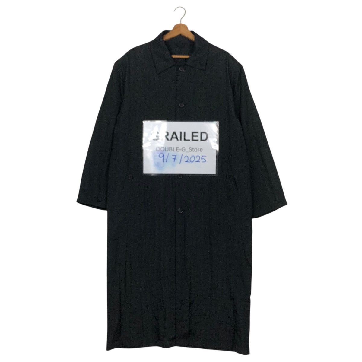 Japanese Brand 📌Rich Black Vintage Long Jacket Studio/495 Issey Miyake Size US M / EU 48-50 / 2 - 1 Thumbnail