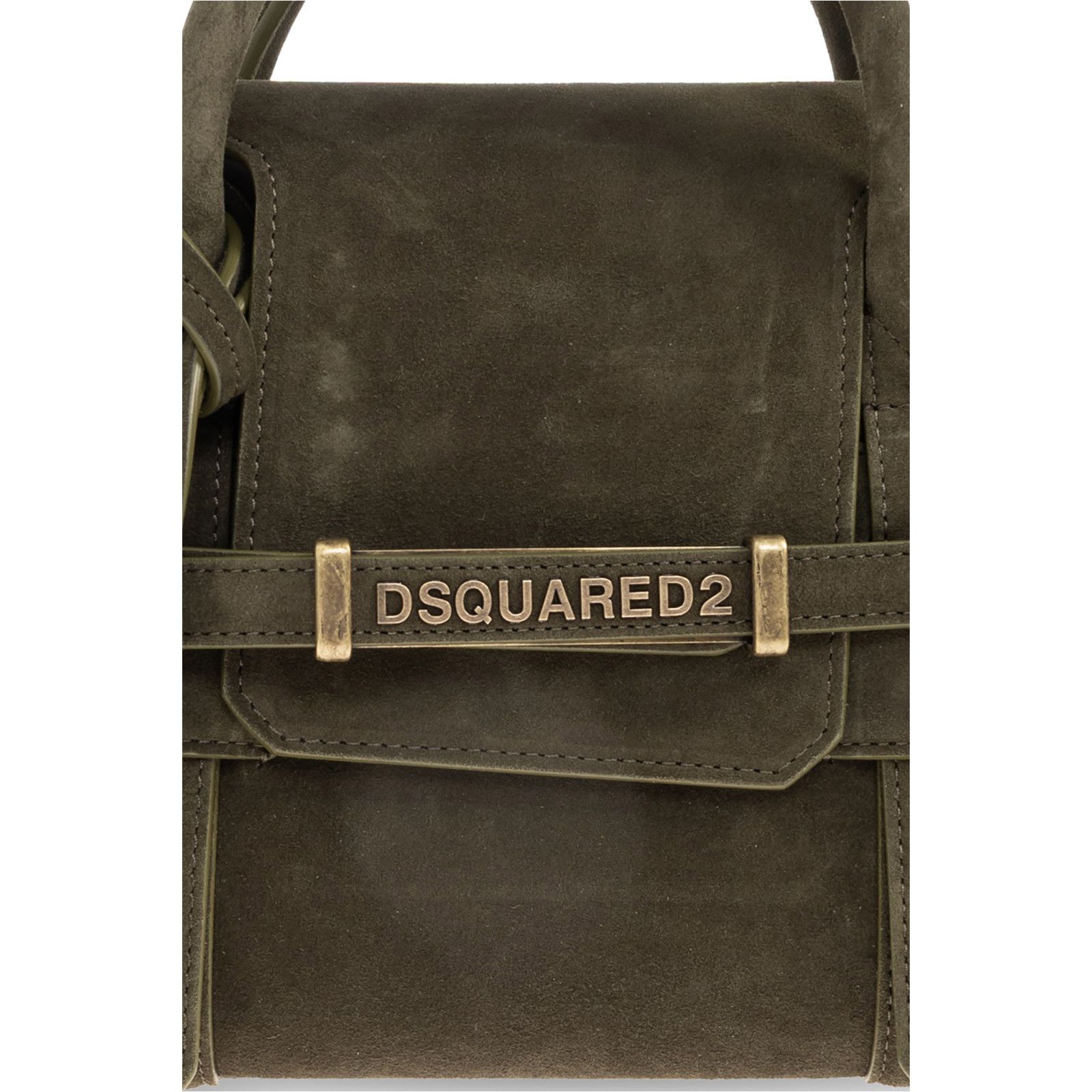 Dries Van Noten DSQUARED2 Green Suede Shoulder Bag New & Authentic Size ONE SIZE - 5 Thumbnail