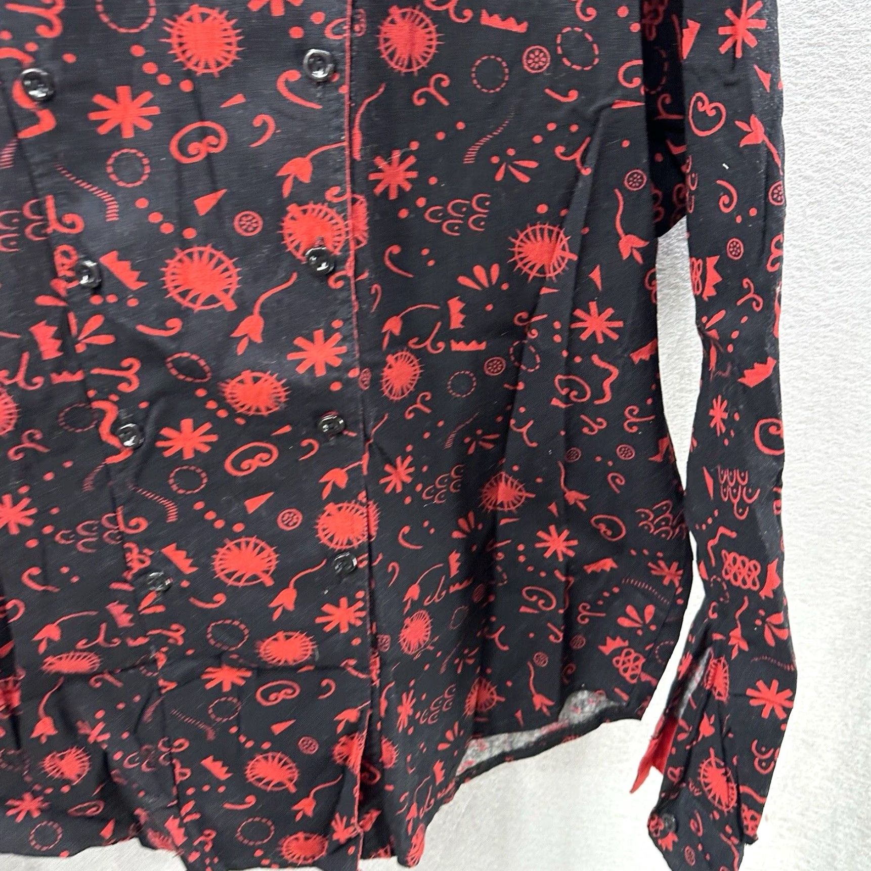 Vintage VTG Mine And Bills Rodeo Shirt Mens Small Western Bib Front Button-Up Collared Cotton Black Long Sleeve Cowboy Vintage Mens Shirt Size US S / EU 44-46 / 1 - 4 Thumbnail