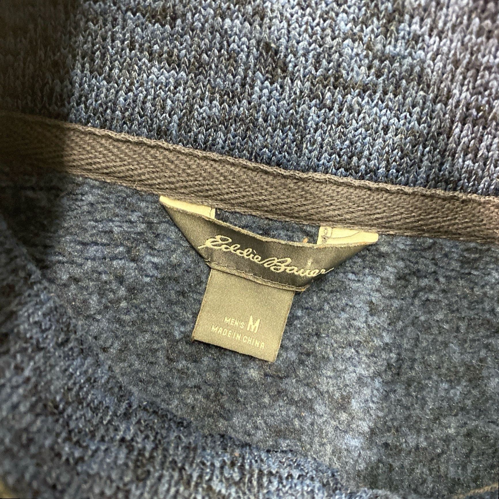 Eddie Bauer Eddie Bauer Fleece Sweater Men M Navy Blue Heather 1/4 Snap Pullover Casual Sweatshirt Size US M / EU 48-50 / 2 - 2 Thumbnail