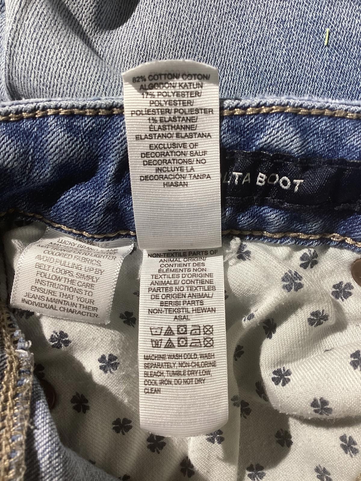 Lucky Brand Lucky Brand Distressed Boot Cut Jeans Women's Size 4/27 Size 27" / US 4 / IT 40 - 10 Thumbnail