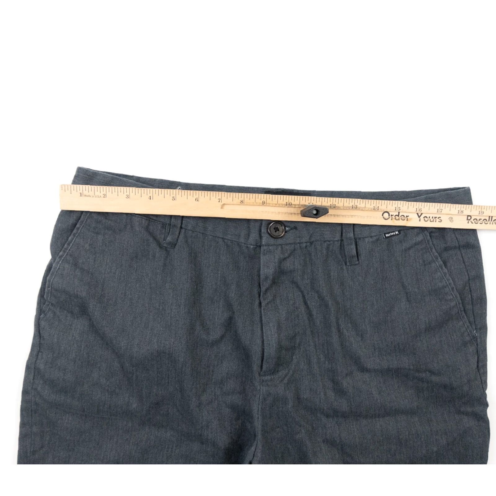 Hurley Hurley Mens 38 Gray Chino Shorts 9" Flat Front Surf Brand Casual Outdoors Size US 38 / EU 54 - 7 Thumbnail