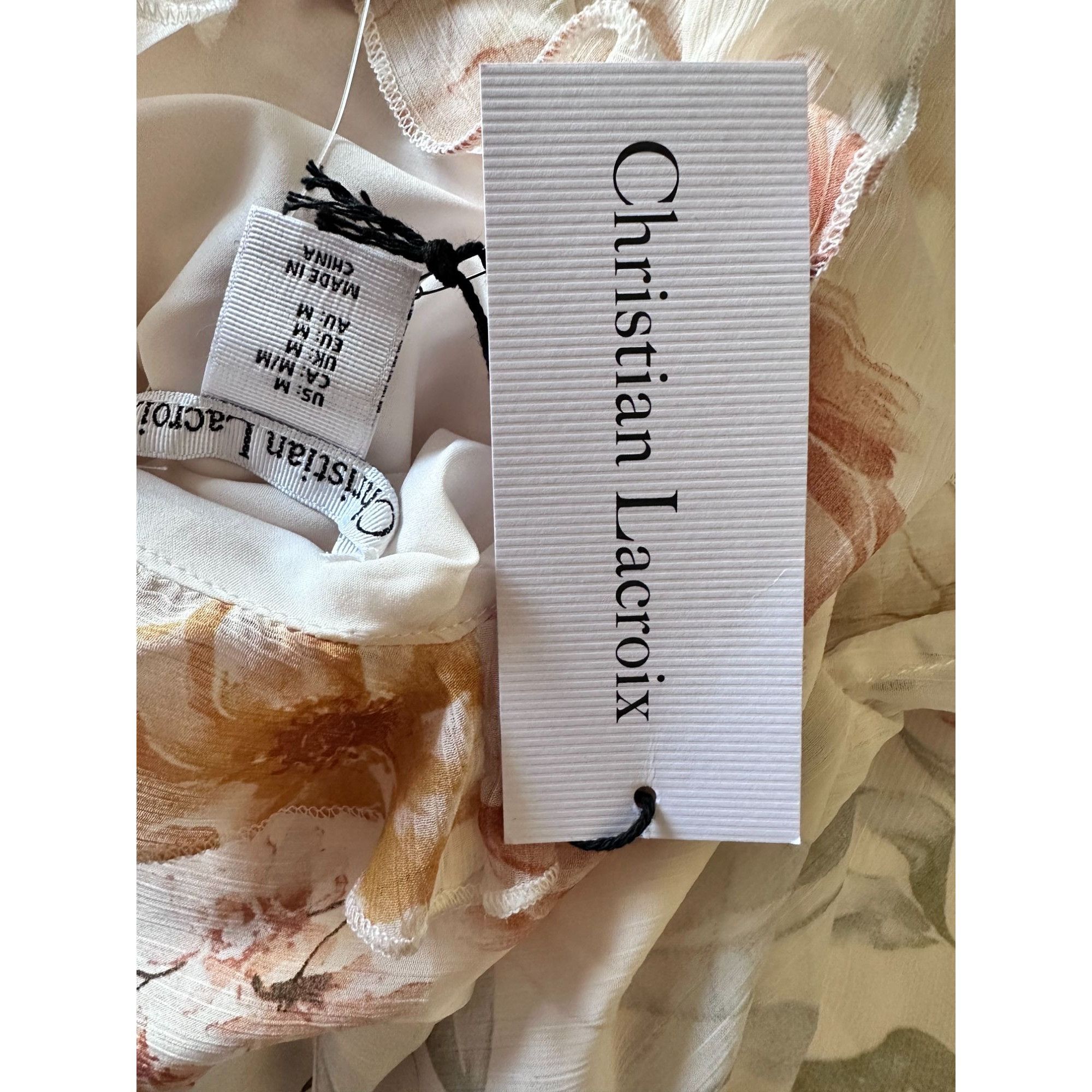 Christian Lacroix NWT Christian Lacroix Floral Long Ruffle Dress Sz M Size M / US 6-8 / IT 42-44 - 3 Thumbnail