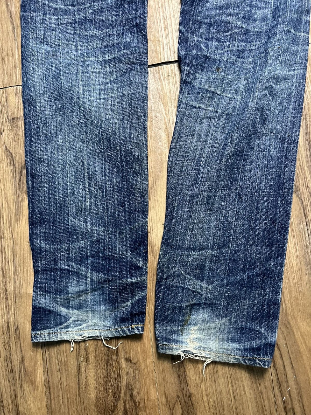 Beams Japan BEAMS BOY Japan Vintage Style Buckle Back Denim Jeans (45) Size 31" - 15 Thumbnail