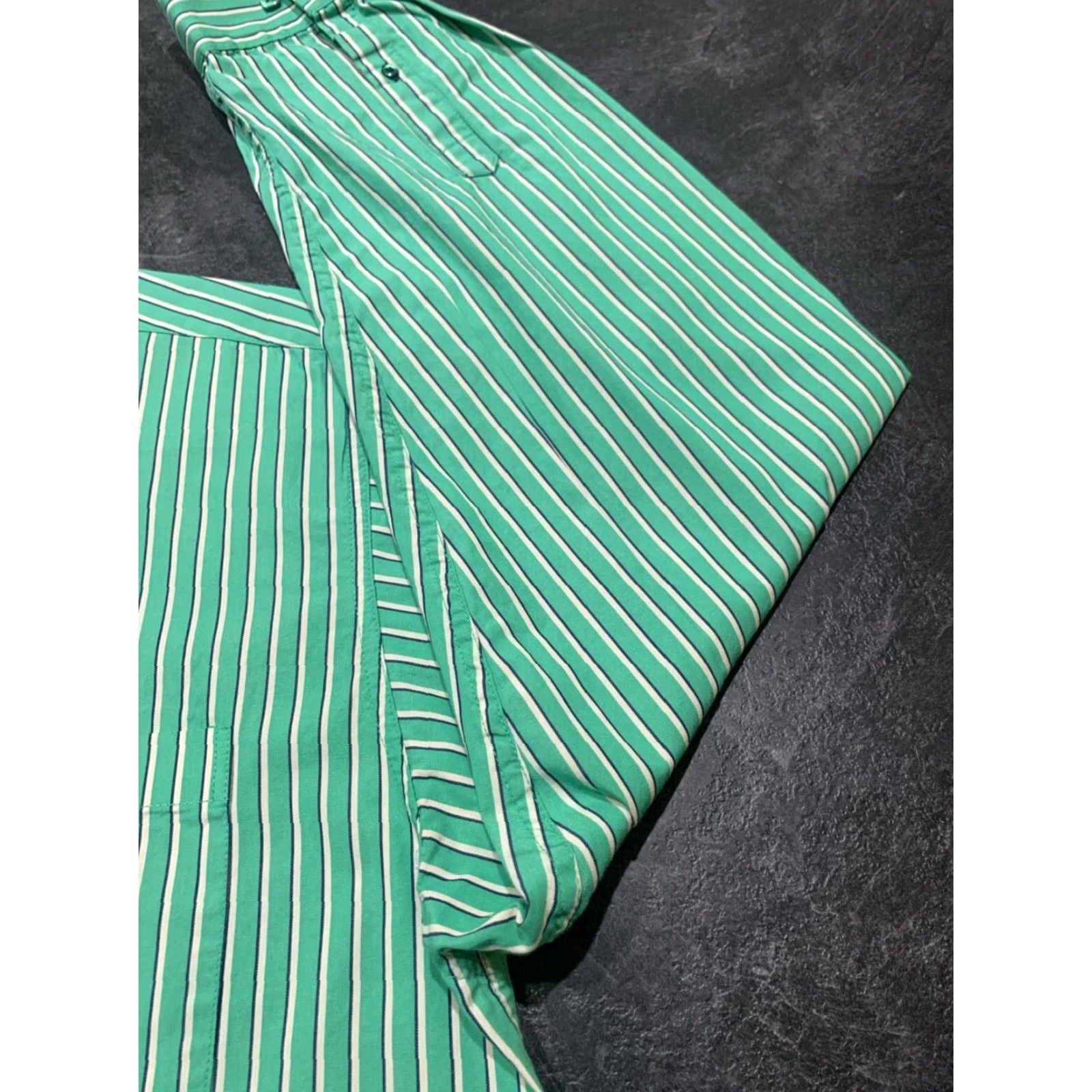 Vintage Cinch Green Striped Button-Down Collar Shirt XL Long Sleeve Mens Classic Western Size US XL / EU 56 / 4 - 3 Thumbnail
