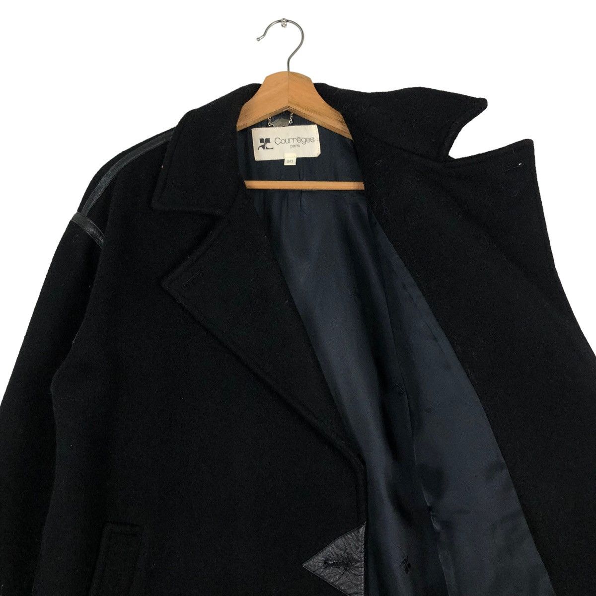 Issey Miyake 🔥VINTAGE WOOL JACKET DOUBLE BREAST COURREGES PARIS Size US M / EU 48-50 / 2 - 12 Thumbnail