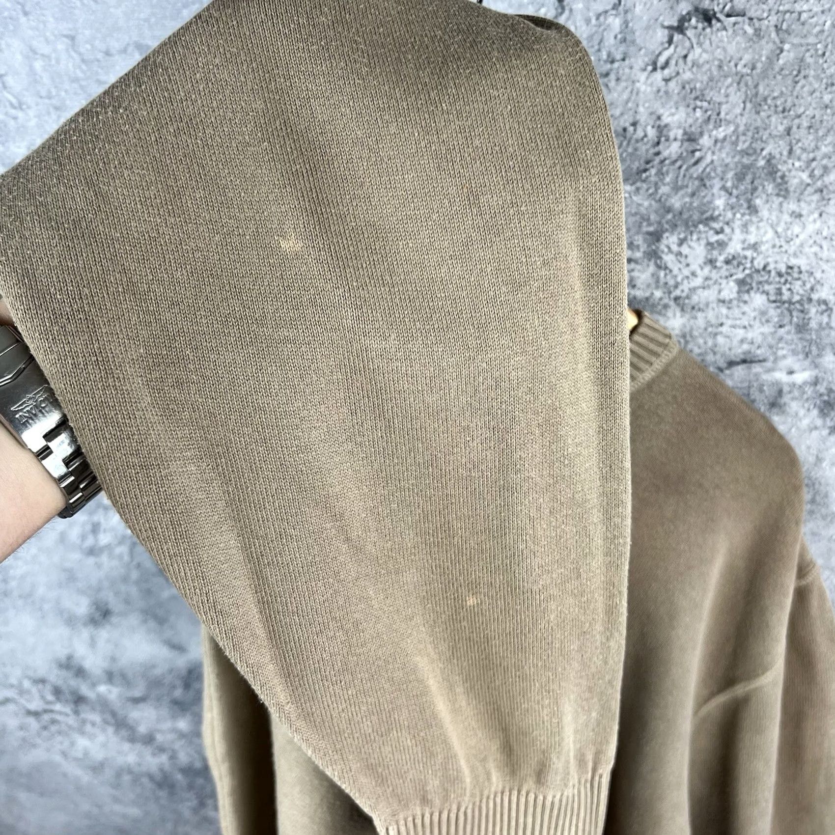 Lacoste Lacoste Sweater Men's XL Beige Cotton Long Sleeve Pullover Size US XL / EU 56 / 4 - 6 Thumbnail