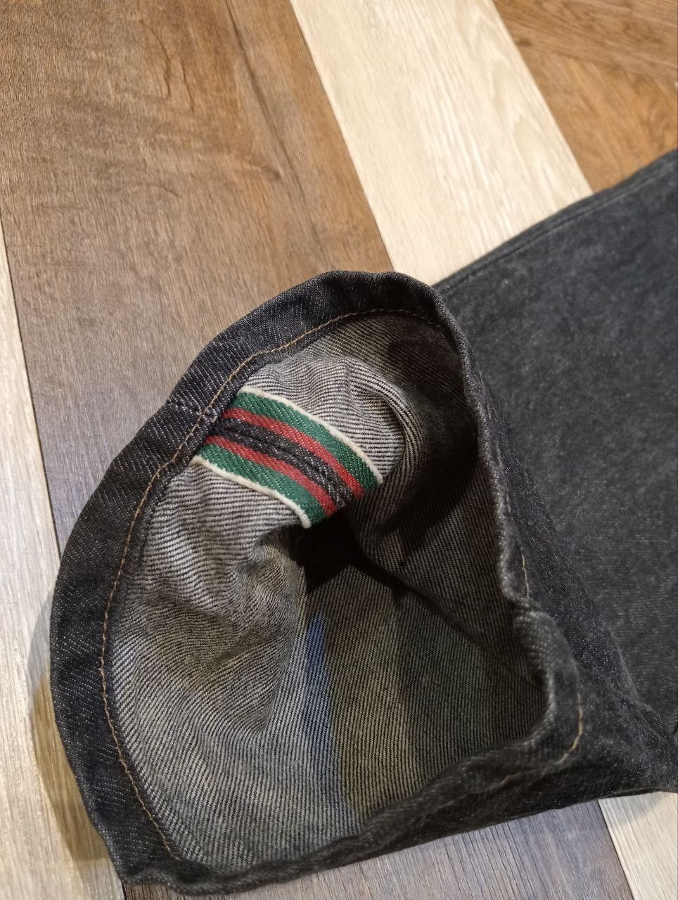 Gucci VINTAGE GUCCI BUCKLE BACK CARGO SELVEDGE JEANS Size US 30 / EU 46 - 5 Thumbnail