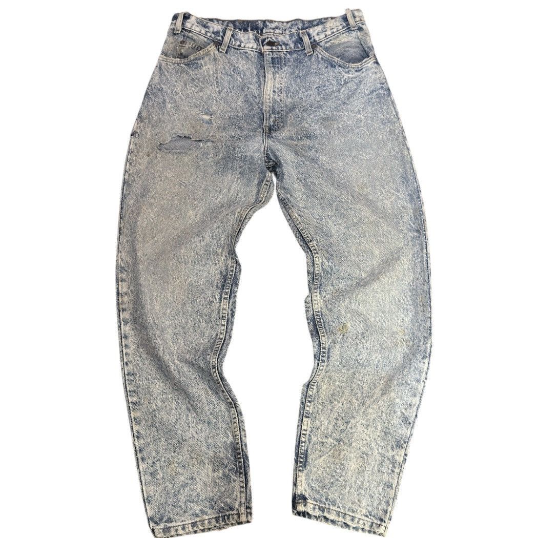 Levi's Vintage Clothing Vintage Thrash 90s Levis 505 IRREGULAR Acid Wash Rare Denim Size US 34 / EU 50 - 2 Thumbnail