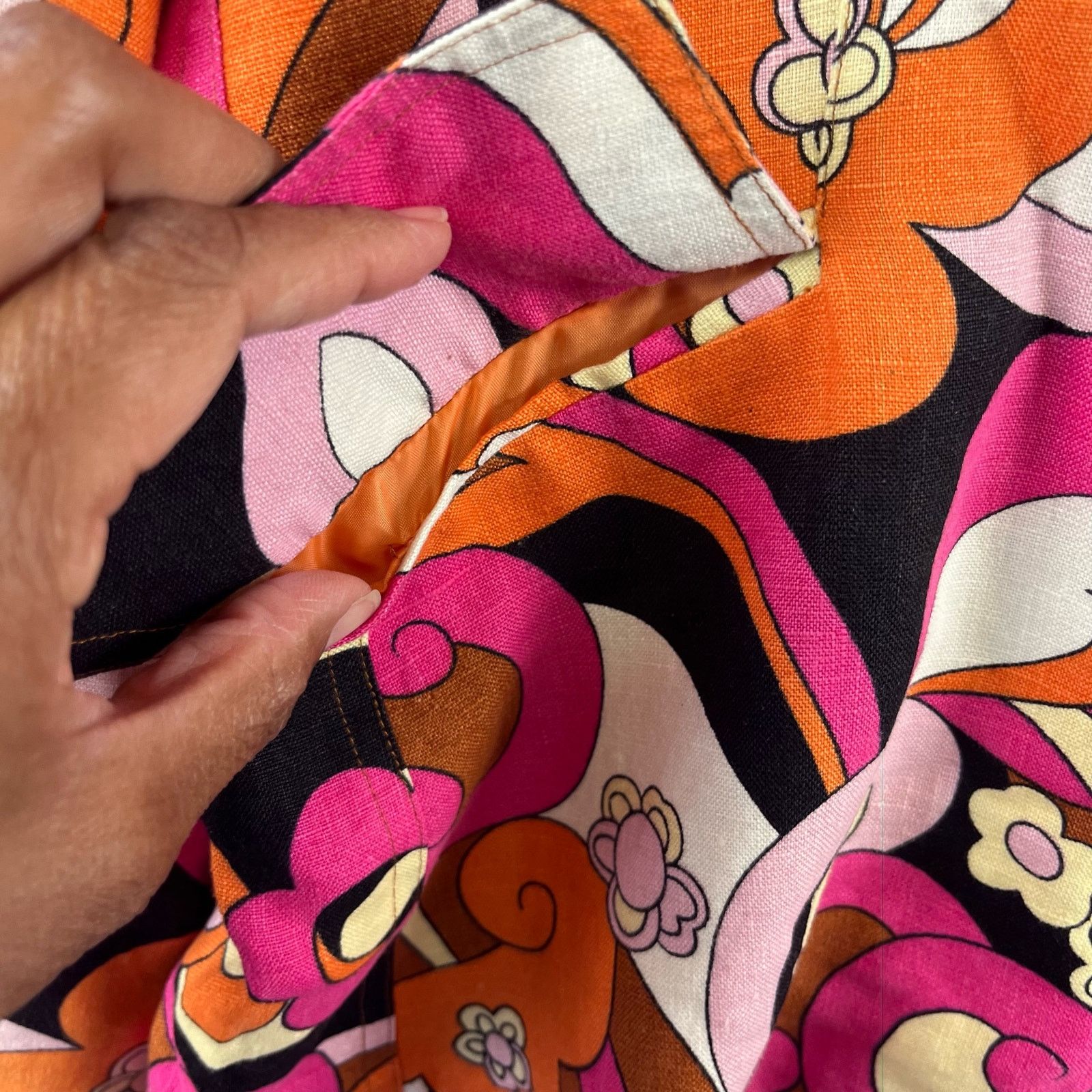 Other Silkland Linen Blazer Womens 10 Colorful Floral Abstract Art Size L / US 10 / IT 46 - 9 Thumbnail