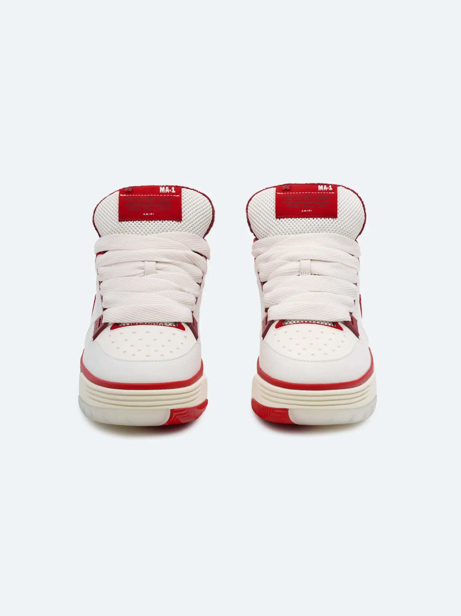 Amiri oc11z0425 MA-1 Low-Top Sneakers in White/Red Size US 14 / EU 47 - 3 Thumbnail