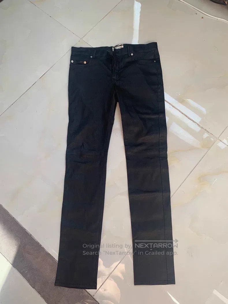 Saint Laurent Paris Saint Laurent Paris Leather Pants Size US 34 / EU 50 - 2 Thumbnail