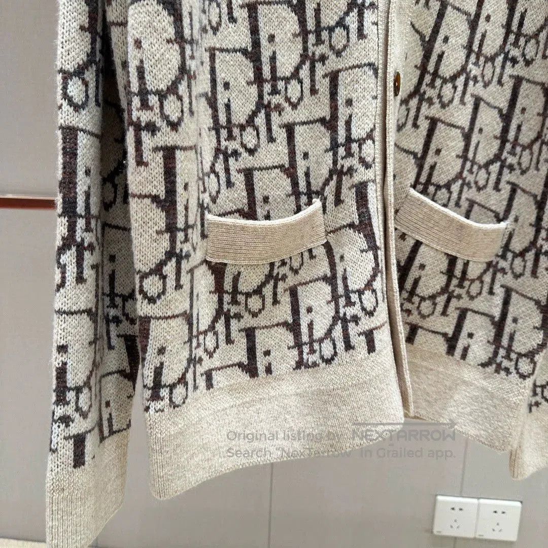 Dior Dior Logo Wool Cardigan Sweater. Size US S / EU 44-46 / 1 - 7 Thumbnail