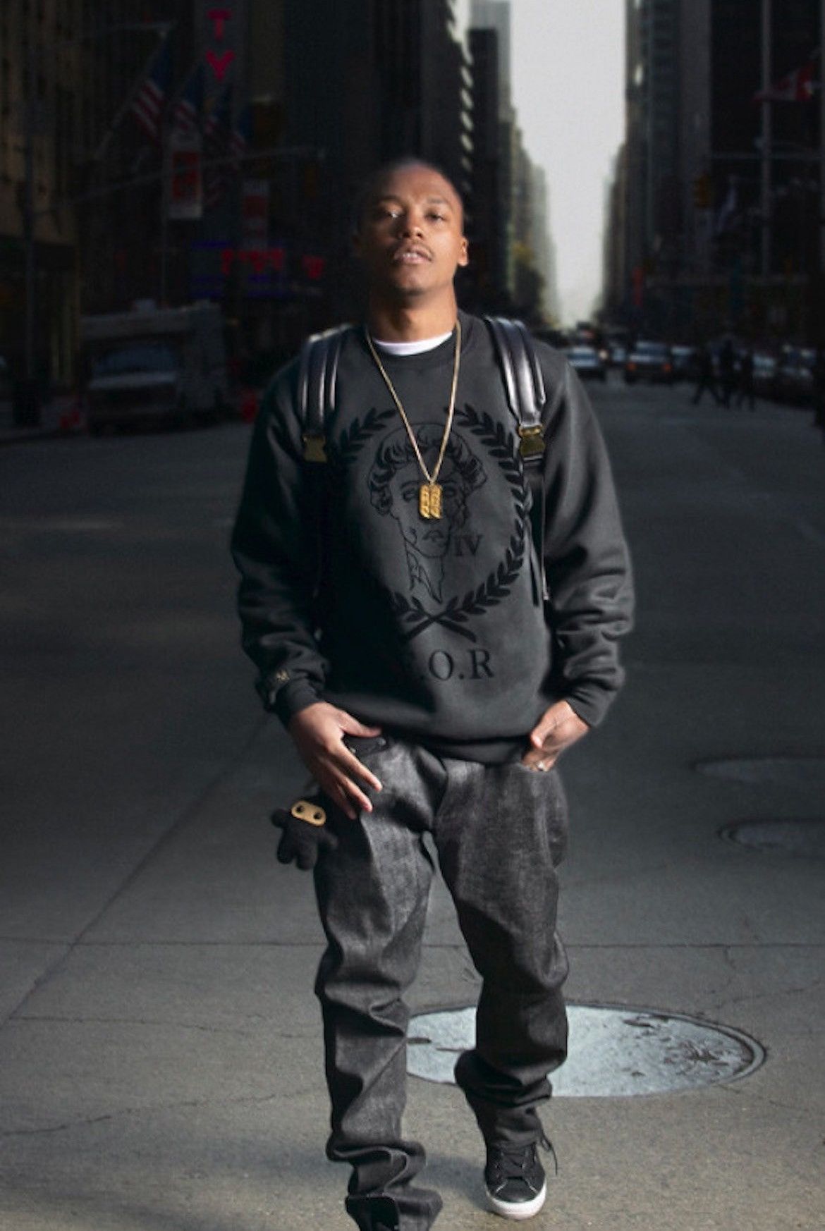image of Lupe Fiasco Fall Of Rome X Swagger in Black, Men's (Size Medium)