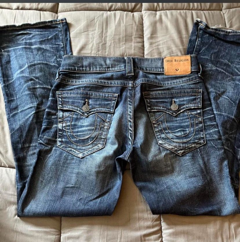 True Religion Vintage Faded Blue True Religion Size US 31 - 3 Thumbnail