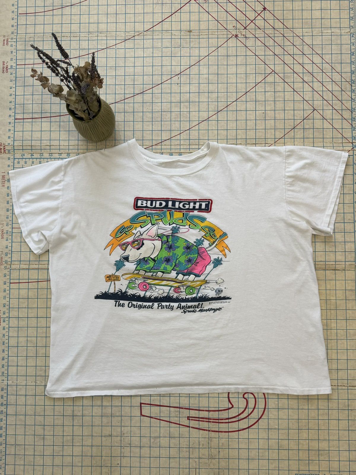Budweiser × Vintage Vintage Bud Light Spuds Mackenzie Promo Tee 80’s Size US XL / EU 56 / 4 - 2 Thumbnail