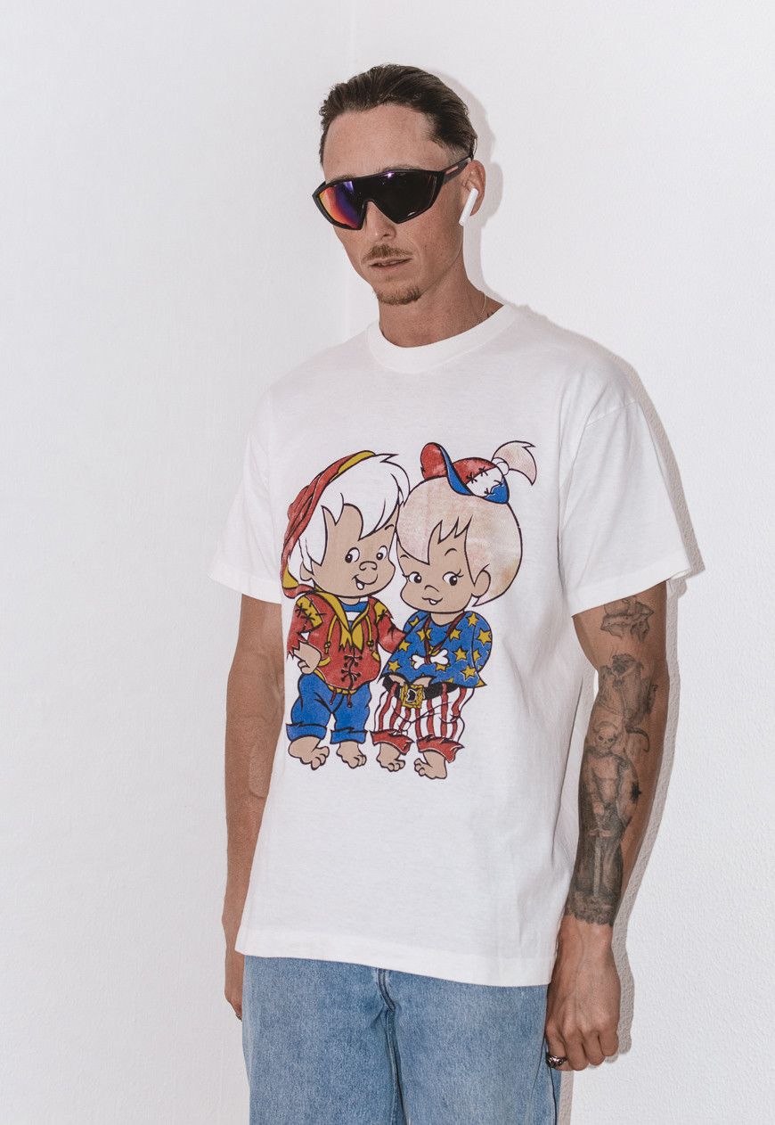 Disney × Vintage Bamm-Bamm Rubble Graphic 90s T Shirt - The Flintstones tee Size US M / EU 48-50 / 2 - 5 Thumbnail