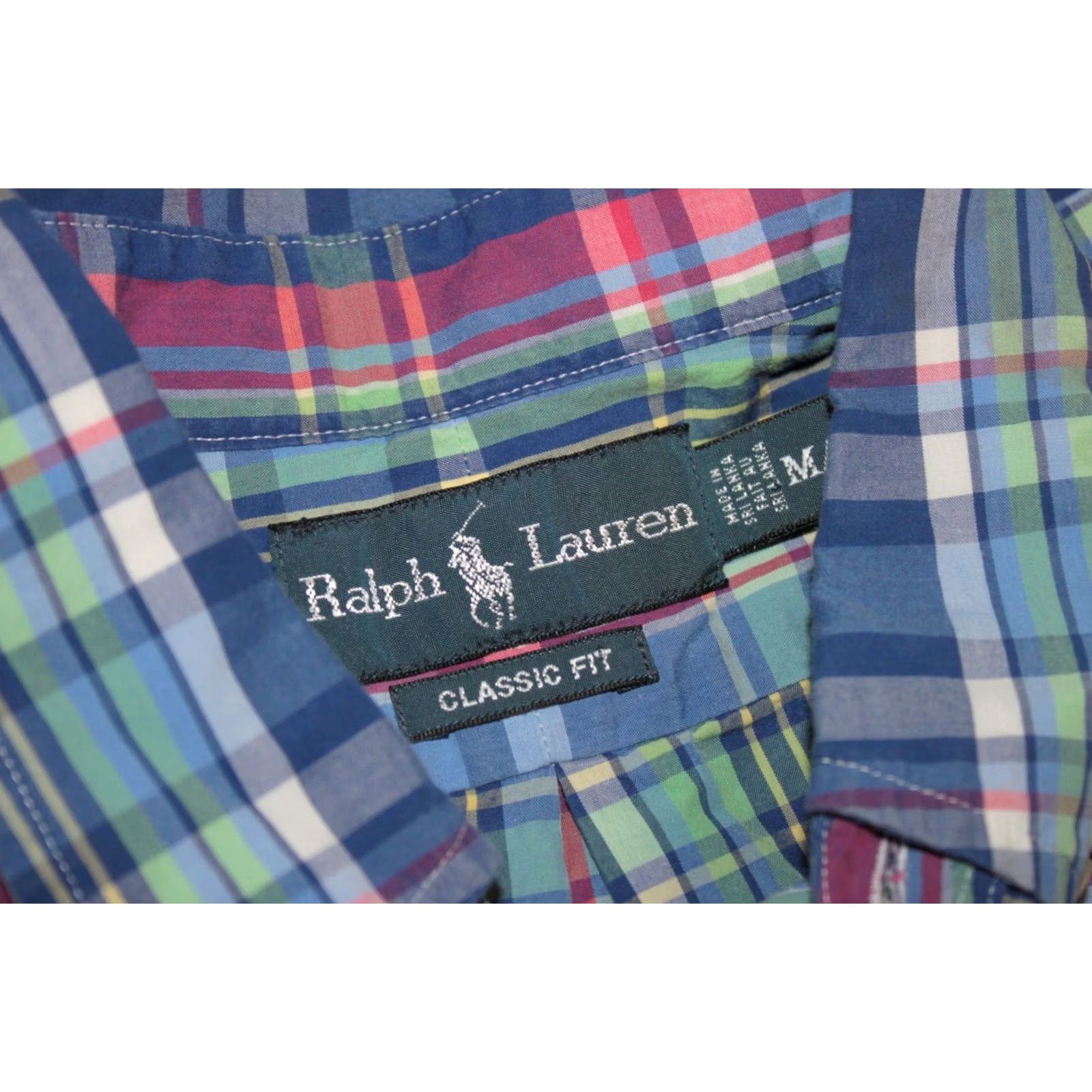 Ralph Lauren Ralph Lauren Polo Shirt Mens Check Cotton Size M Multicoloured Classic Fit Casual Shirt Size US M / EU 48-50 / 2 - 5 Thumbnail