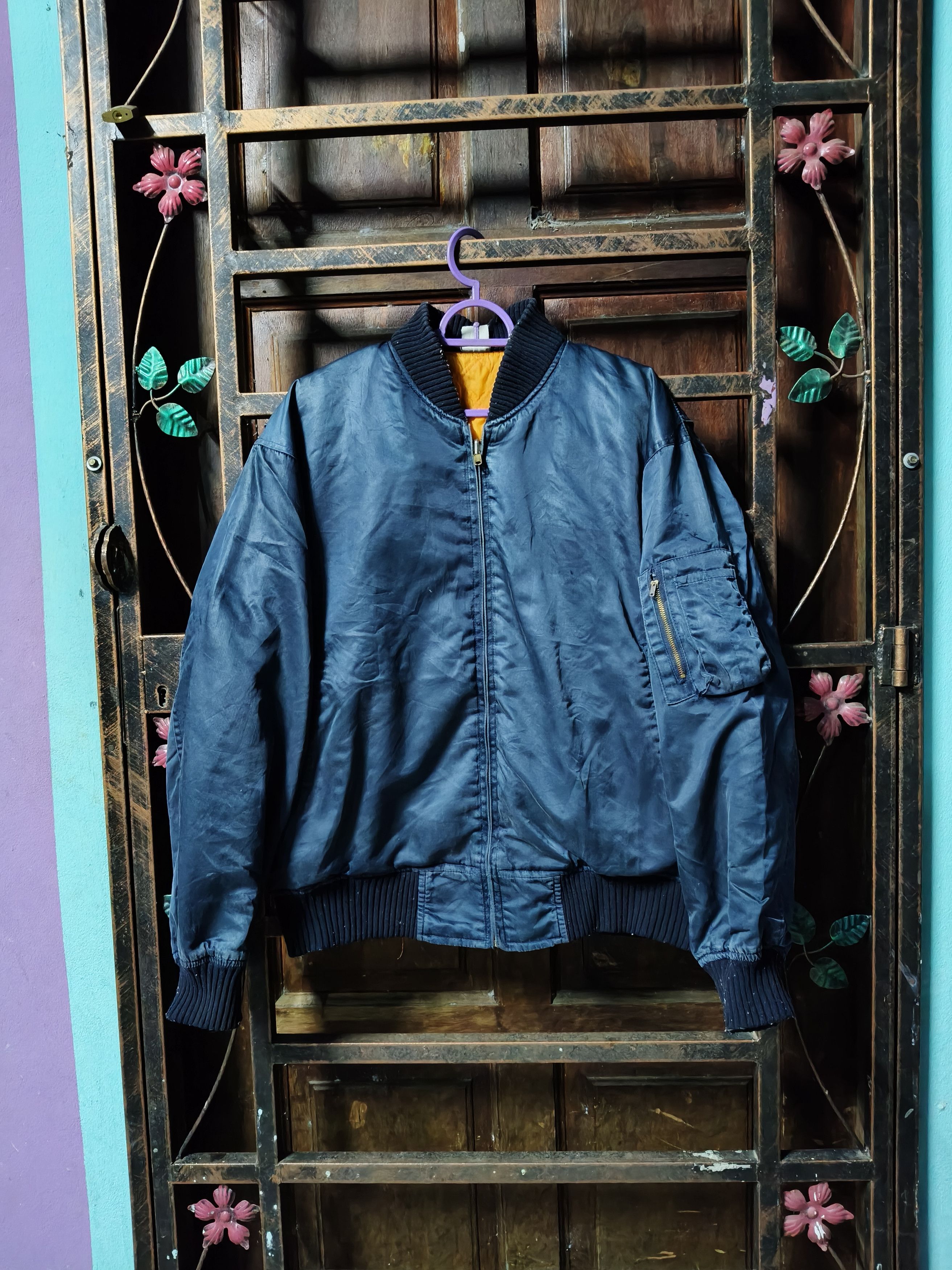 Japanese Brand Vintage Aviation Winter bomber jacket Size US L / EU 52-54 / 3 - 1 Thumbnail
