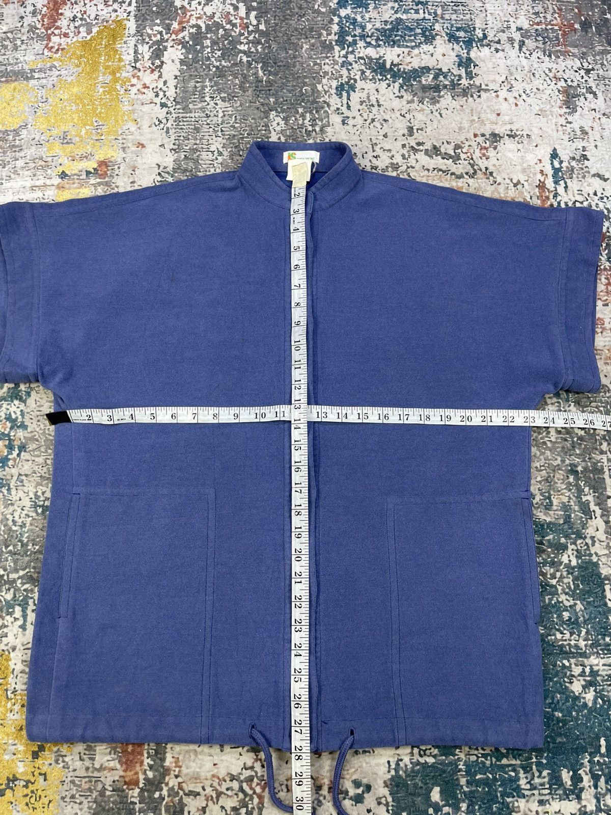 Issey Miyake Vtg I.S Issey Sport French Sleeve Button Down Cardigan Size ONE SIZE - 14 Thumbnail